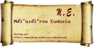 Mészáros Eudoxia névjegykártya